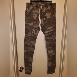Medium Pacsun Camo Jegging,Pull On, Adjustable Waist,Pockets, Skater, Streetwear
